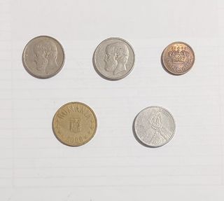 Lote de monedas Dinamarca, Rumania y Grecia