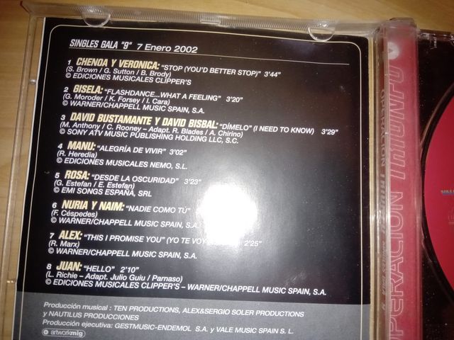 CD OPERACION TRIUNFO 2017