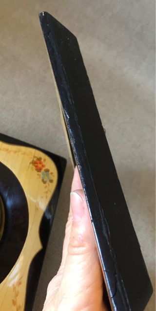 Antigua pareja cuadros relicario