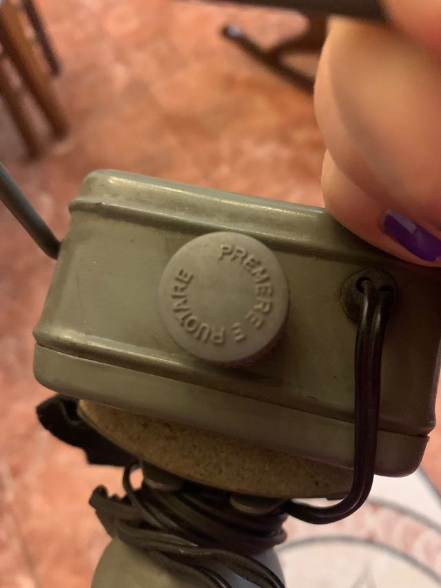 Torcia militare vintage da collezione