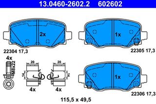 Jeep Compass Pastiglie freno posteriori