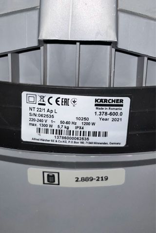 Aspiradora Karcher profesional