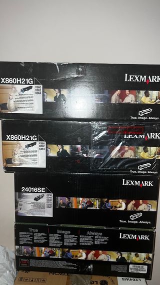 4 cajas de toner alto rendimiento 
tinta impresora