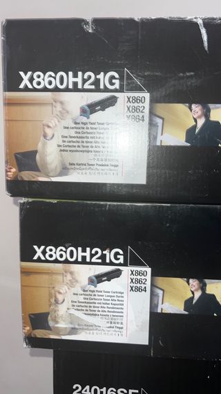 4 cajas de toner alto rendimiento 
tinta impresora