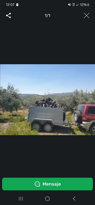 Se vende leña  de olivo 10 céntimos  kg