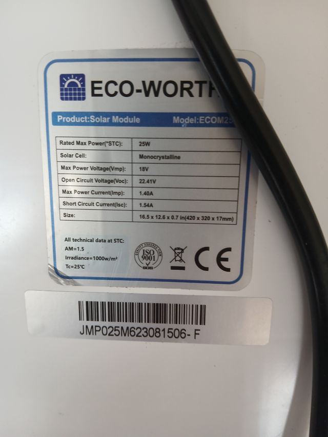 Pannello solare da 18 volt