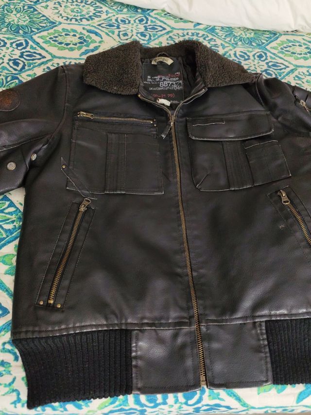 Chaqueta cuero hombre t/M