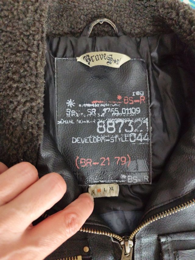 Chaqueta cuero hombre t/M