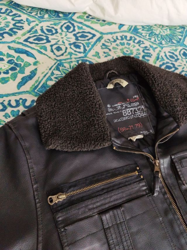 Chaqueta cuero hombre t/M