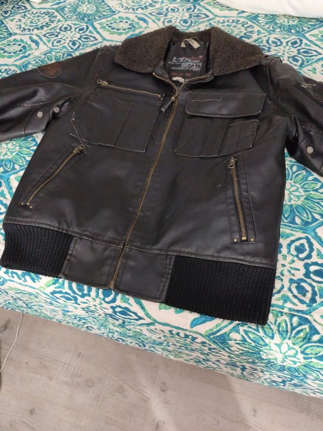 Chaqueta cuero hombre t/M