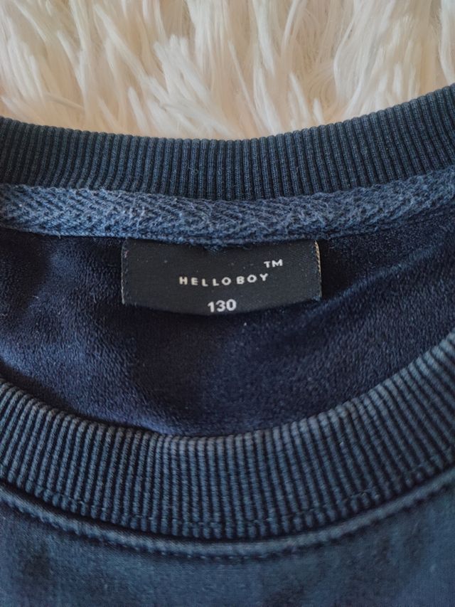 Sudadera niño 130cm interior forrado