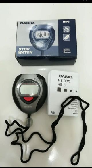 Cronometro Casio HS-6 Oficial. Nuevo vintage