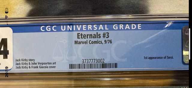 Comic The Eternals #3 1976 Primera aparicion Sersi