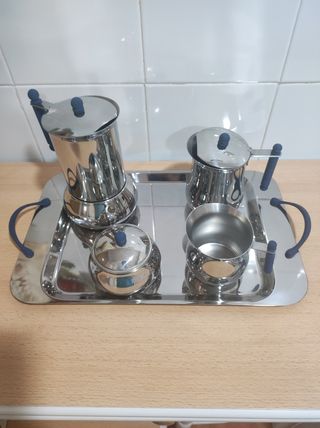 Juego café acero inoxidable 