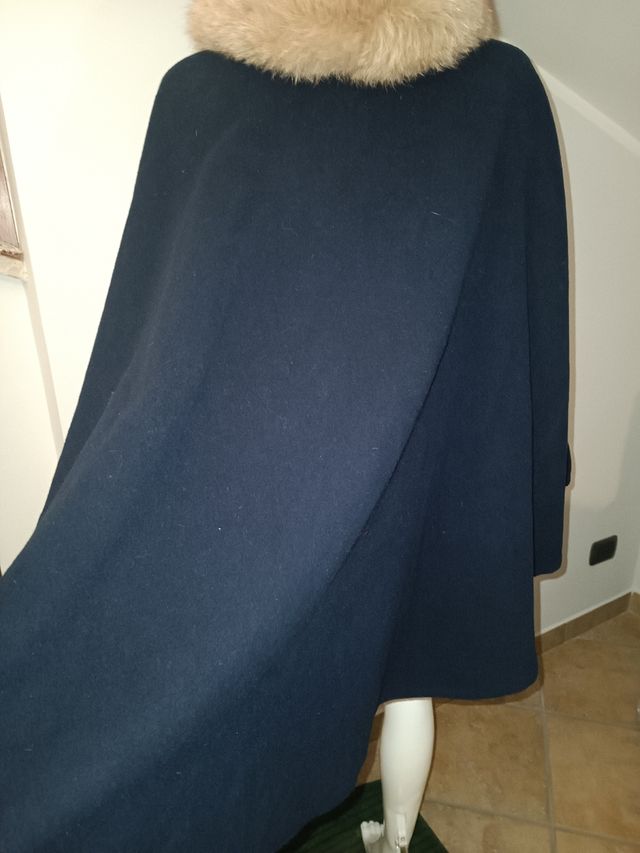 Mantella vintage con pellicciotto