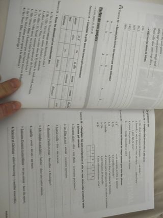 Methode de francais/ cahier d'exercices. Francés 