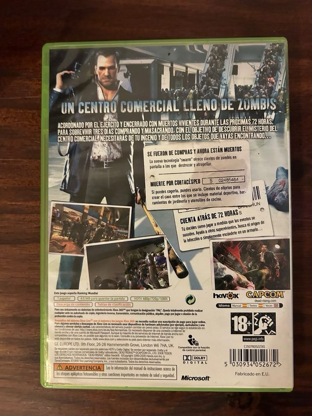 Juego Xbox360-Dead Rising