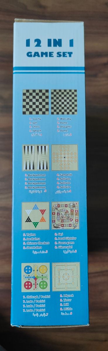 12 juegos de mesa en uno