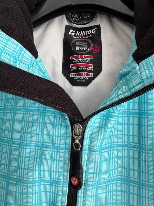 Giubbotto killtec celeste donna