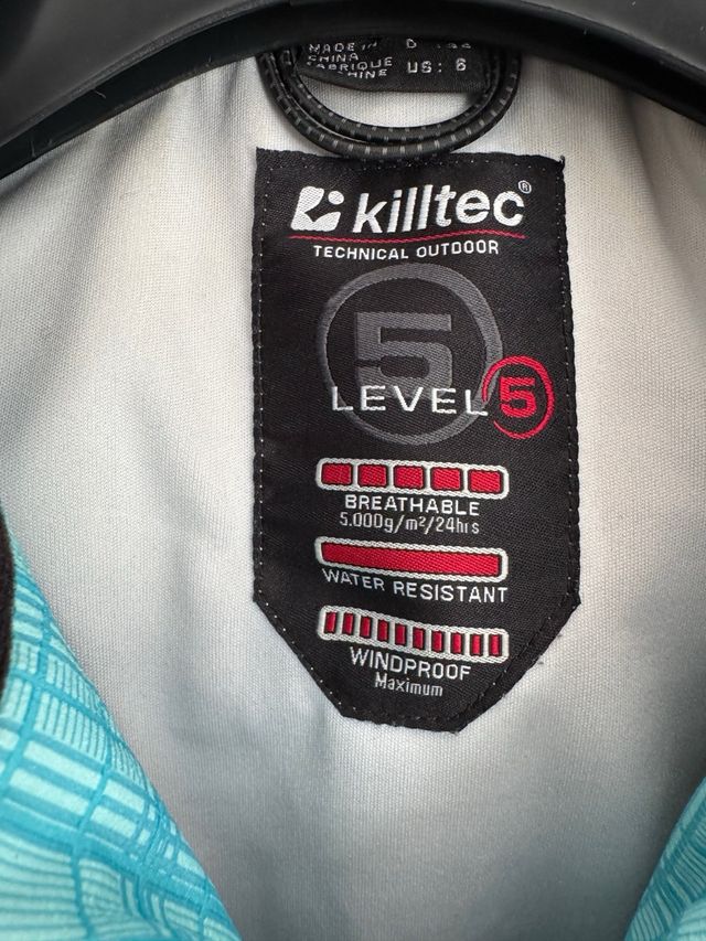 Giubbotto killtec celeste donna