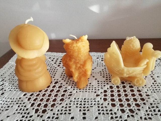 Candele in cera d'api