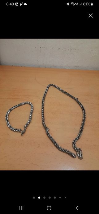 Lote Cadena y Pulsera, 10 euros.