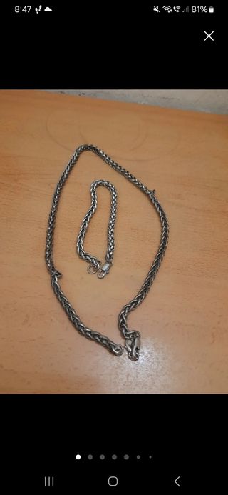 Lote Cadena y Pulsera, 10 euros.