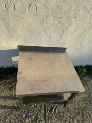 Mesa auxiliar acero