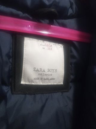 Abrigo zara talla 10-13