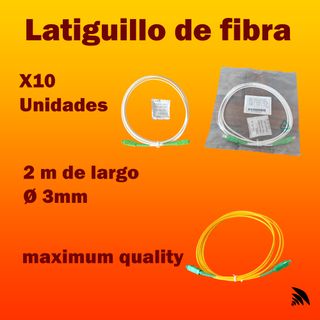 10 Latiguillos de fibra óptica 2m