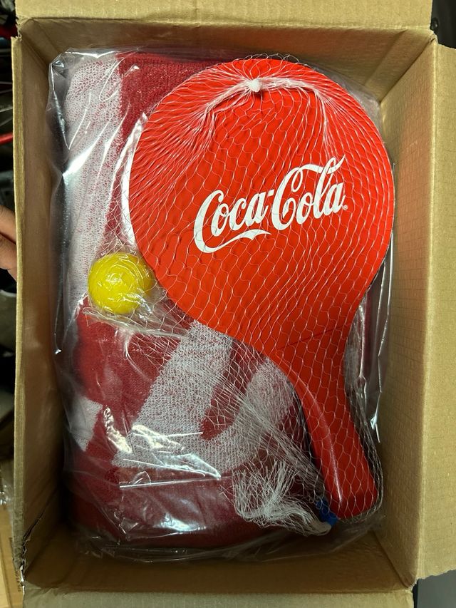 Telo Mare Coca Cola Racchette Spiaggia Asciugamani