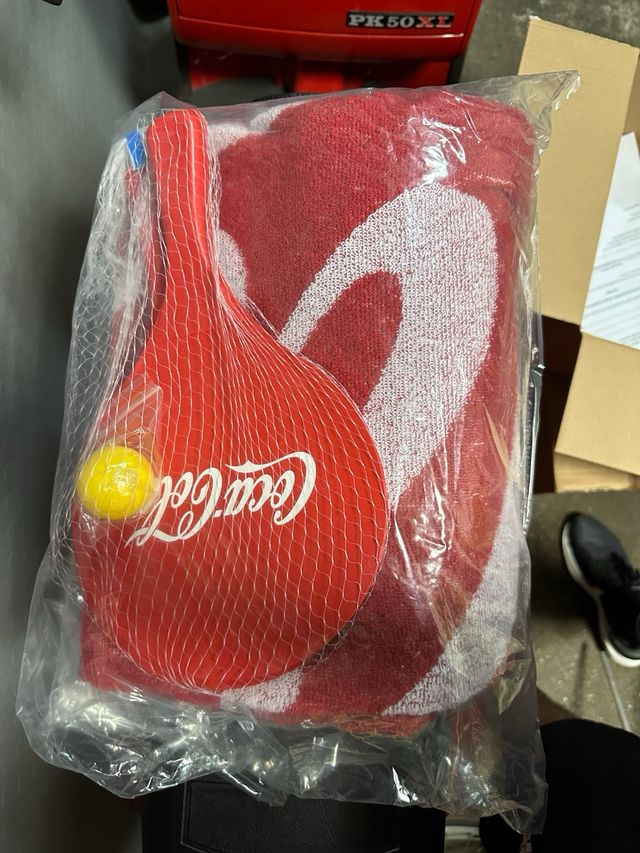 Telo Mare Coca Cola Racchette Spiaggia Asciugamani