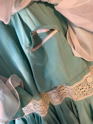 Traje de flamenca azul