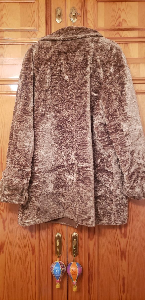 Abrigo marrón reversible