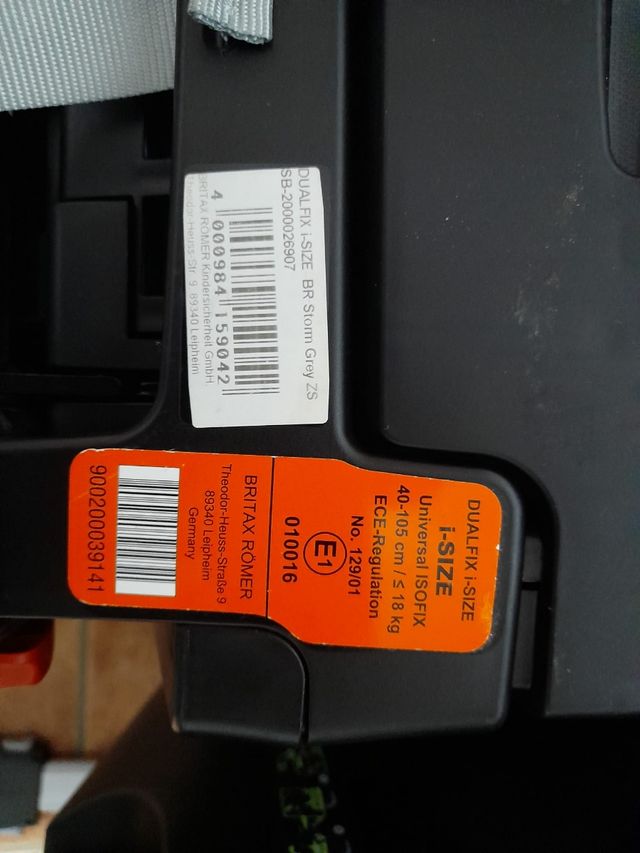 Silla coche BRITAX ROMER DUALFIX i-SIZE