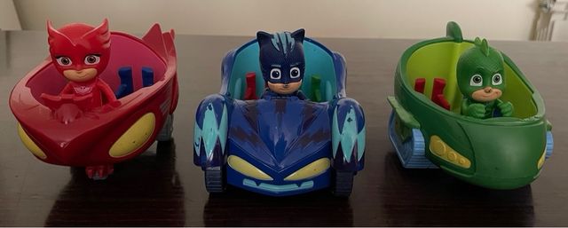 Vehiculos PJ Masks con muñecos originales