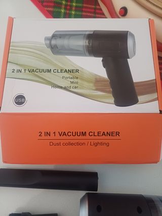 Set 2 pezzi mini aspirapolveri per auto