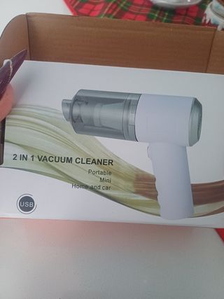 Set 2 pezzi mini aspirapolveri per auto