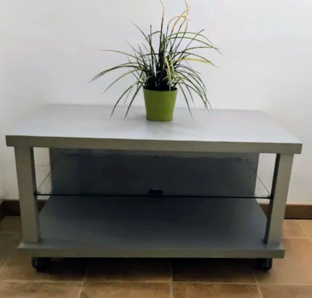 Mueble mesa baja salón televisión de madera
