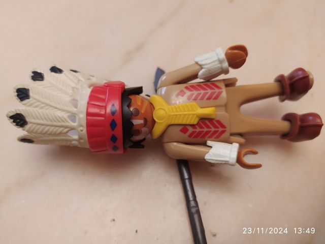 Playmobil indio canoa 1974