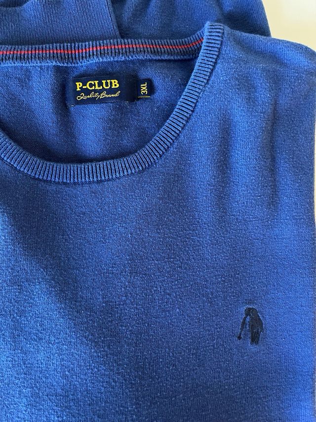 Maglione a girocollo in cotone, P-Club