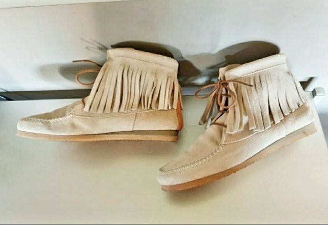 Botines boho de ante