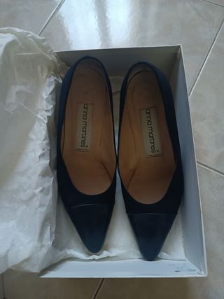 SVENDO Scarpe blu con tacco - made in Italy