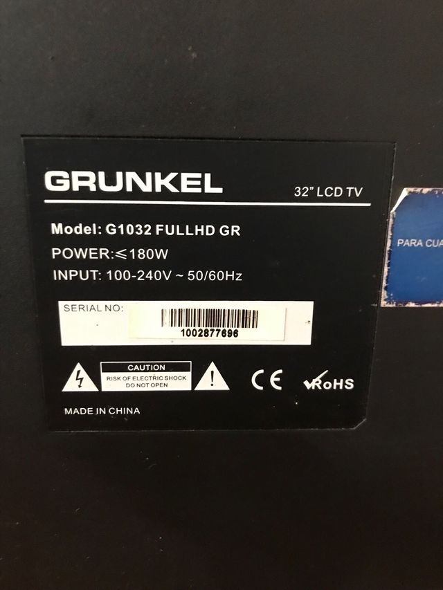 Televisão grunkel 32″