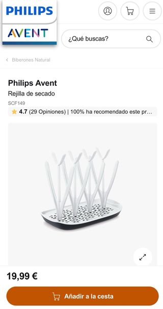 ESCURRE BIBERONES SEMINUEVO Avent Phillips 