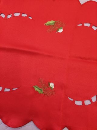 Runner tovaglia rosso per tavolo di Natale 