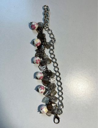Bracciale in argento con ciondoli