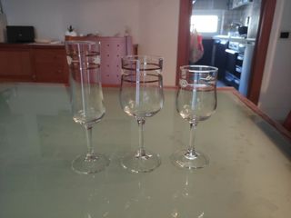 Set 36 bicchieri acqua/vino/spumante