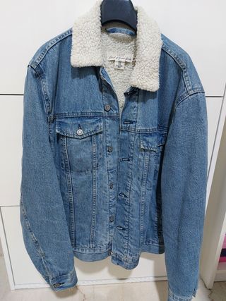 Giubbotto jeans lana