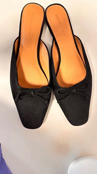 Mules de piel mujer